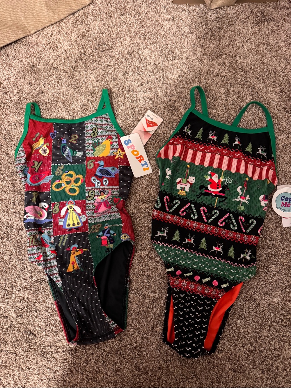 SPOrTi NWT Holiday swim suits